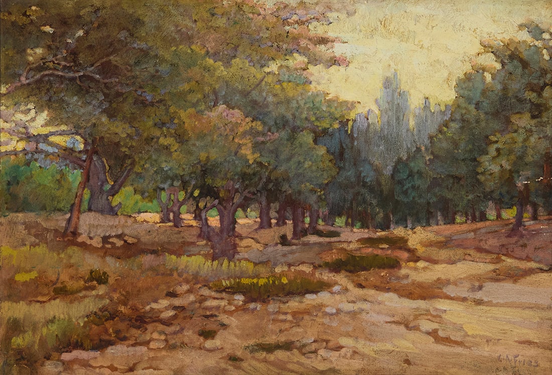 Charles Arthur Fries (1854-1940), Hills behind San Diego