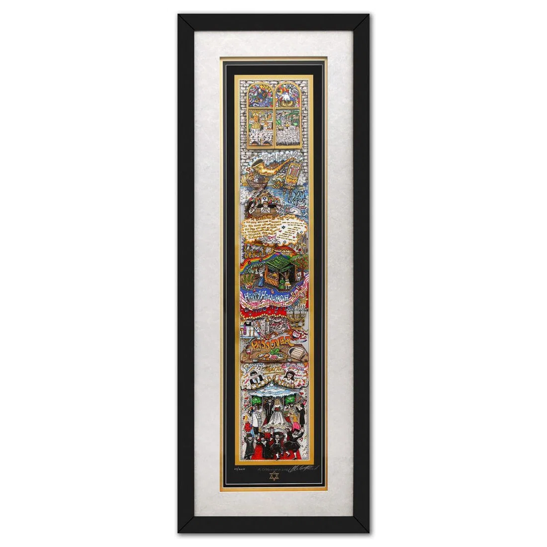 Charles Fazzino- 3D Construction Silkscreen Serigraph "A celebration of Life"