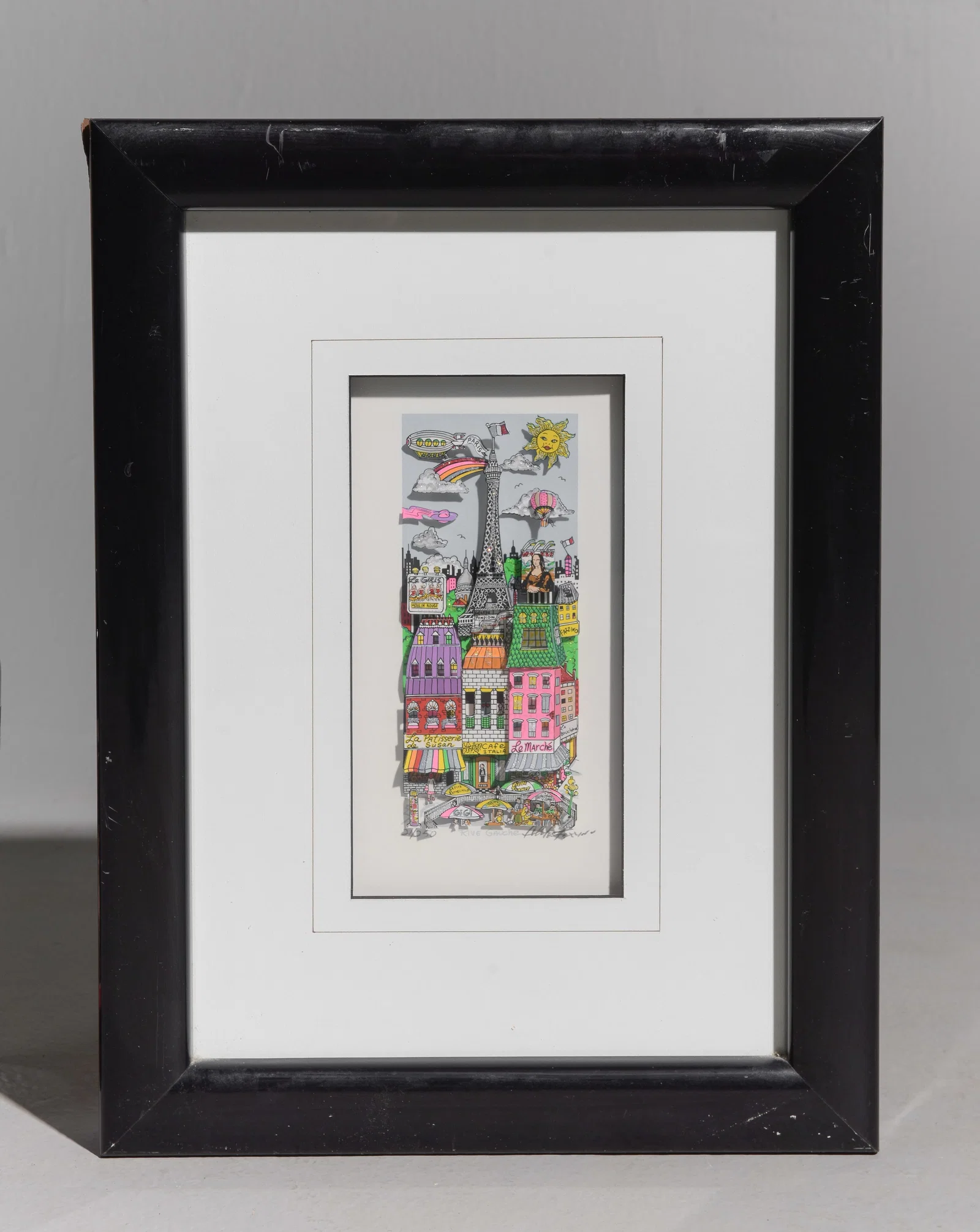 Charles Fazzino 3D Pop Art "Rive Gauche"