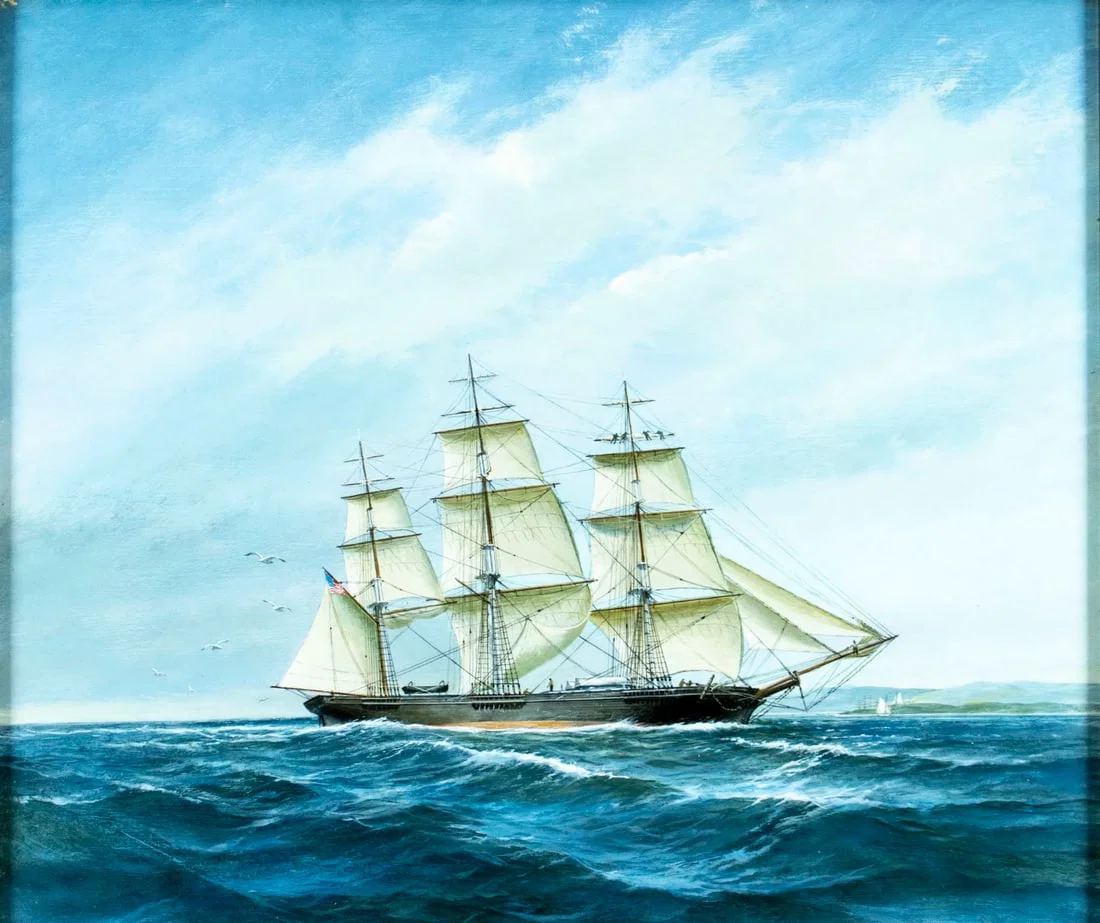 Charles Lundgren (NY,CT,1911-1988) oil painting