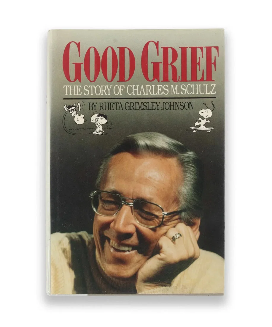 CHARLES M. SCHULZ – SIGNED COPY OF GOOD GRIEF: THE STORY OF CHARLES M. SCHULZ (PHAROS BOOKS, NEW
