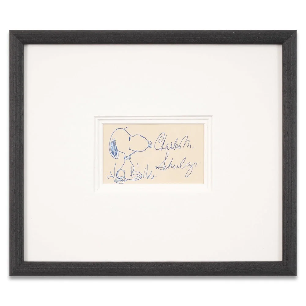 CHARLES M. SCHULZ SIGNED DRAWING - SNOOPY
