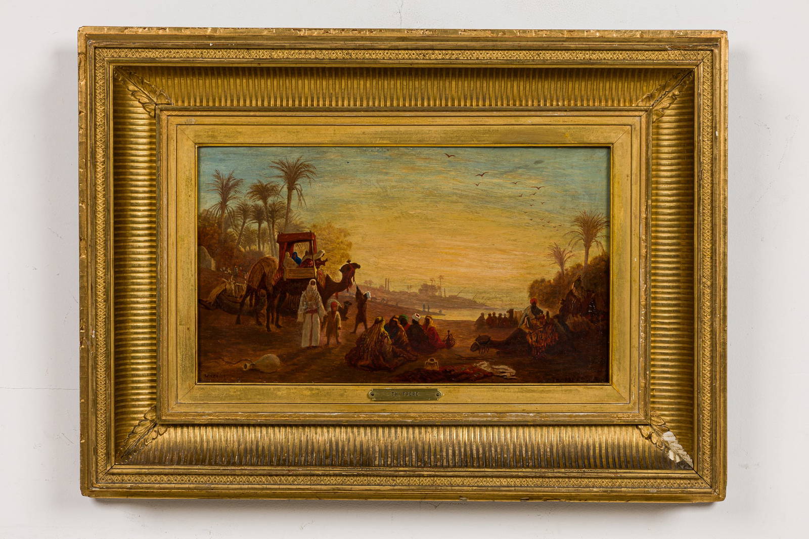 Charles-Theodore Frere, Orientalist Oil on Millboard