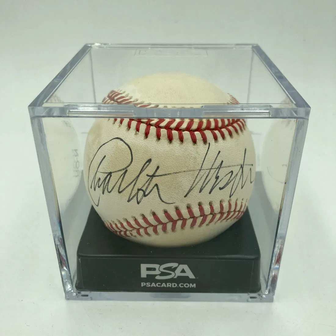 Charlton Heston Signed Baseball with PSA DNA Certification