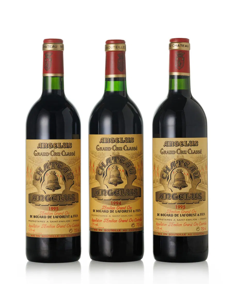 Château Angélus, 1995 (2x 750ml) Château Angélus, 1994 (1x 750ml)