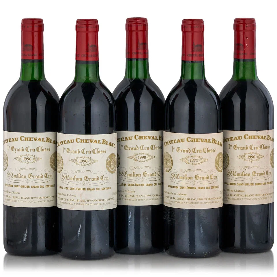 Chateau Cheval Blanc, 1990 (5 bottles, 750ml)