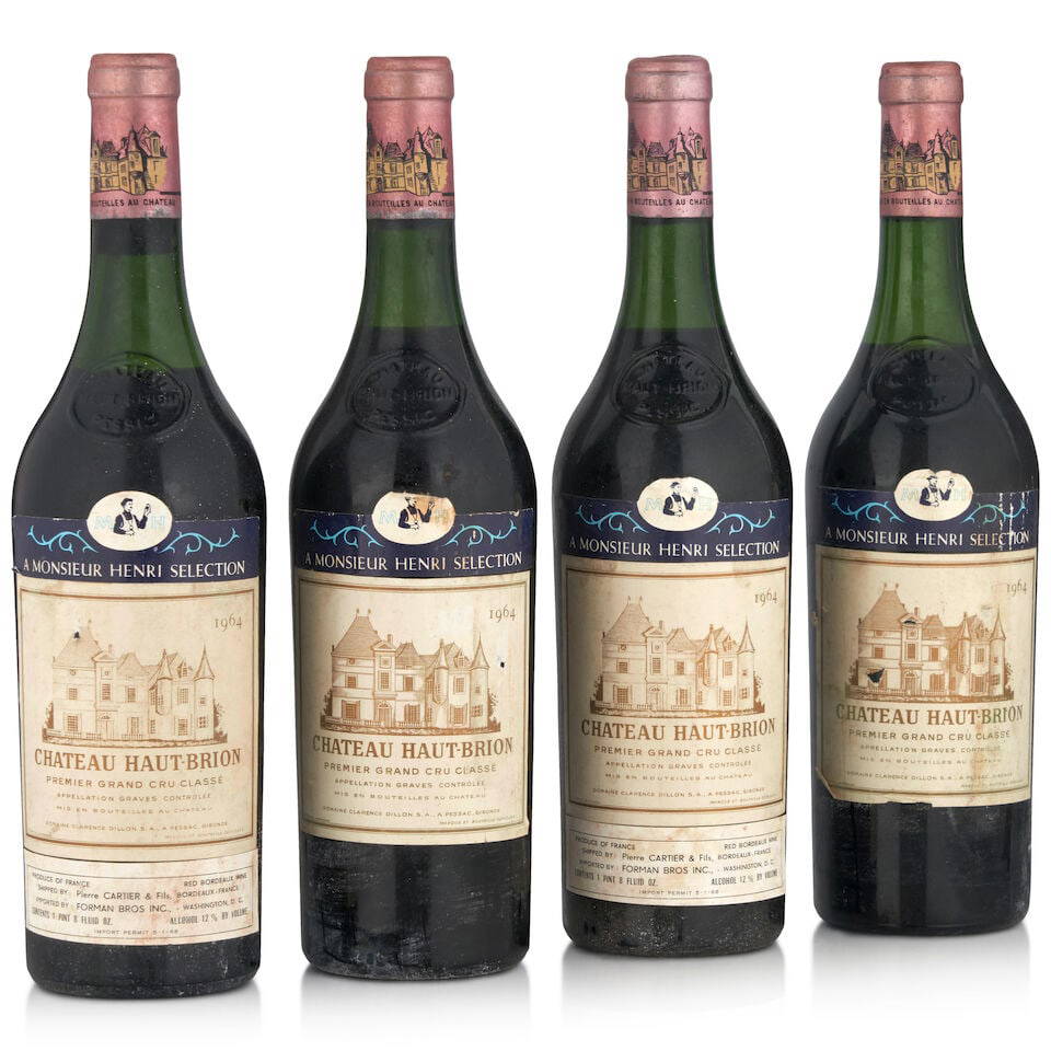 Chateau Haut Brion, 1964 (4 bottles, 750ml)
