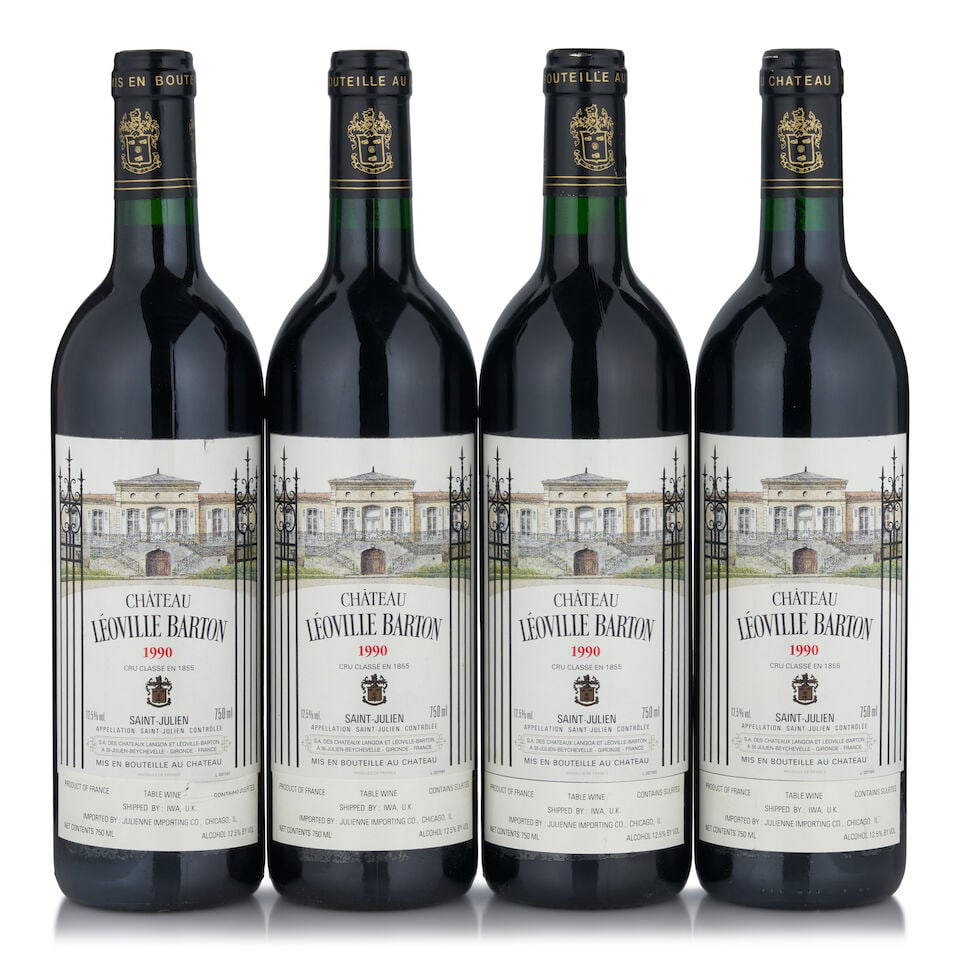 Chateau Leoville Barton, 1990 (4 bottles, 750ml)