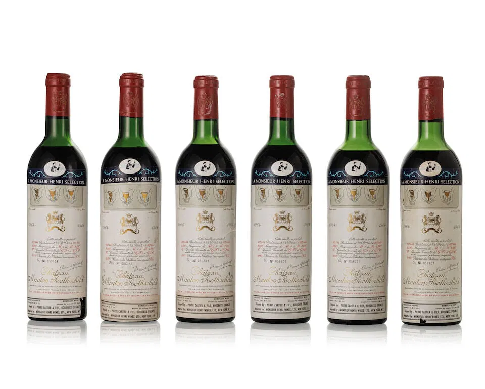 Château Mouton Rothschild, 1964 (10x 750ml)