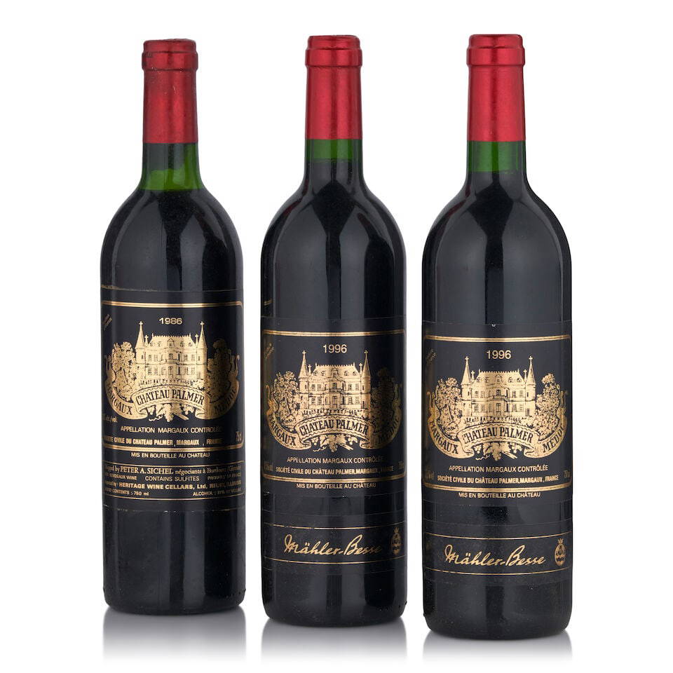 Chateau Palmer, 1996 (3 bottles, 750ml)
