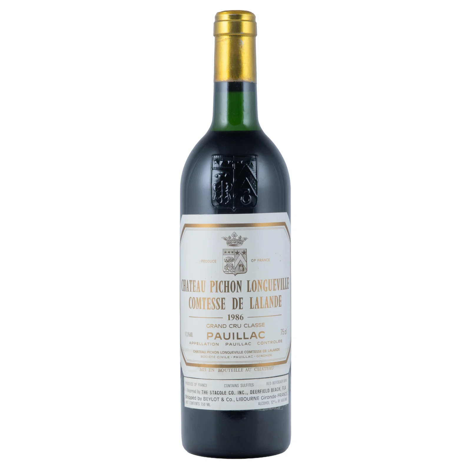 Chateau Pichon Longueville Comtesse de Lalande 1986