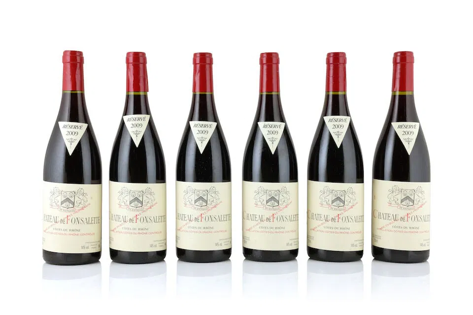 Château Rayas, Château de Fonsalette , Côtes du Rhône, 2009 (6 x 750ml)