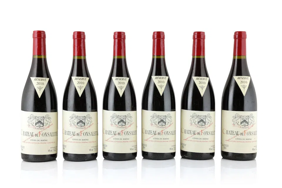 Château Rayas, Château de Fonsalette, Côtes du Rhône, 2010 (6 x 750ml)