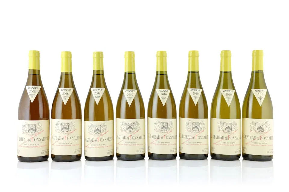 Château Rayas, Château de Fonsalette, Côtes du Rhône Blanc, 2008 (3 x 750mL)...