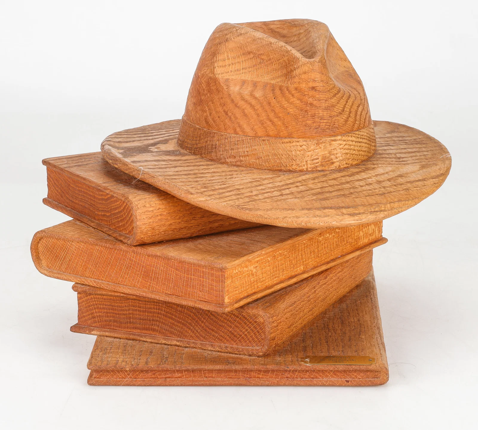 Ched Djordjievski (Macedonian/American, 20th C.) Wood Sculpture, 11" x 15" x 14"