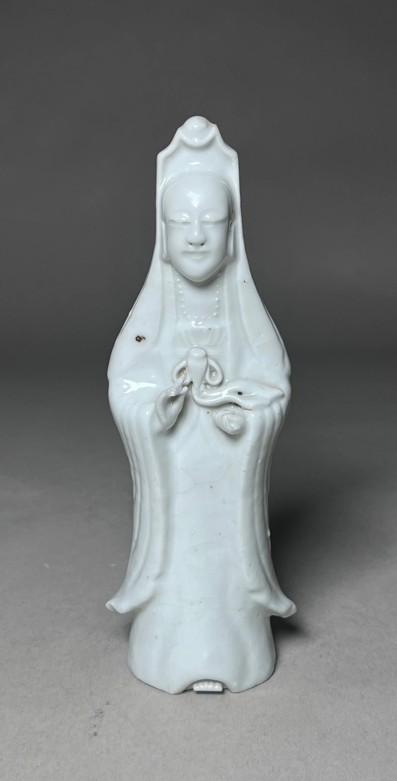 Chinese Blanc de Chine Porcelain Figurine Of Guan Yin