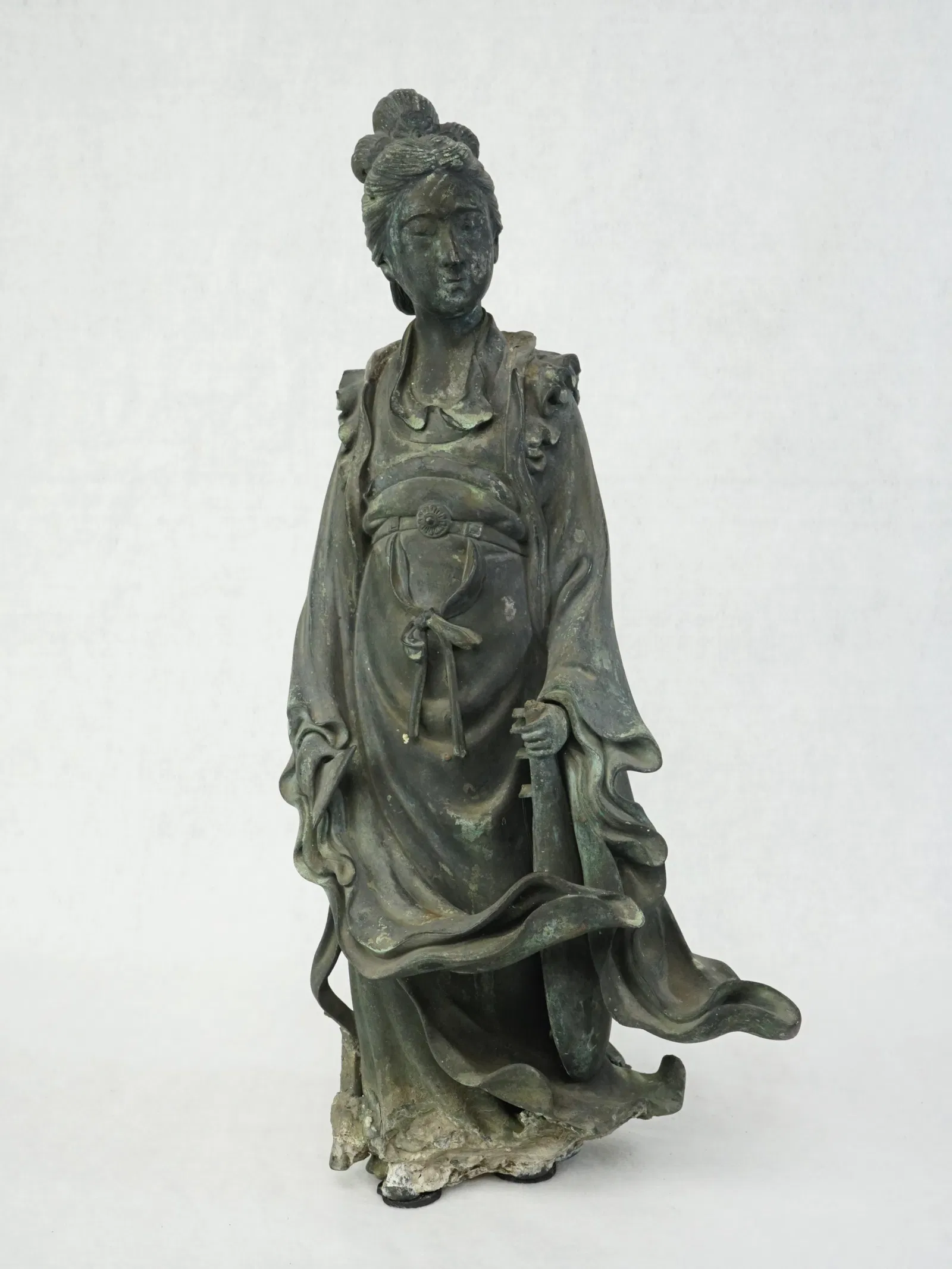 Chinese Bronze Daoist Figure of a Female