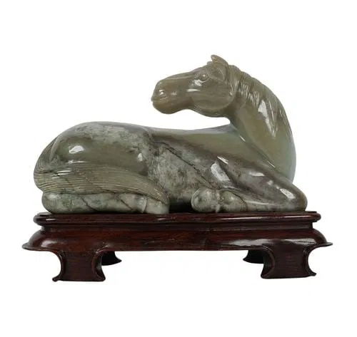 Chinese Carved Jade Horse FIgure