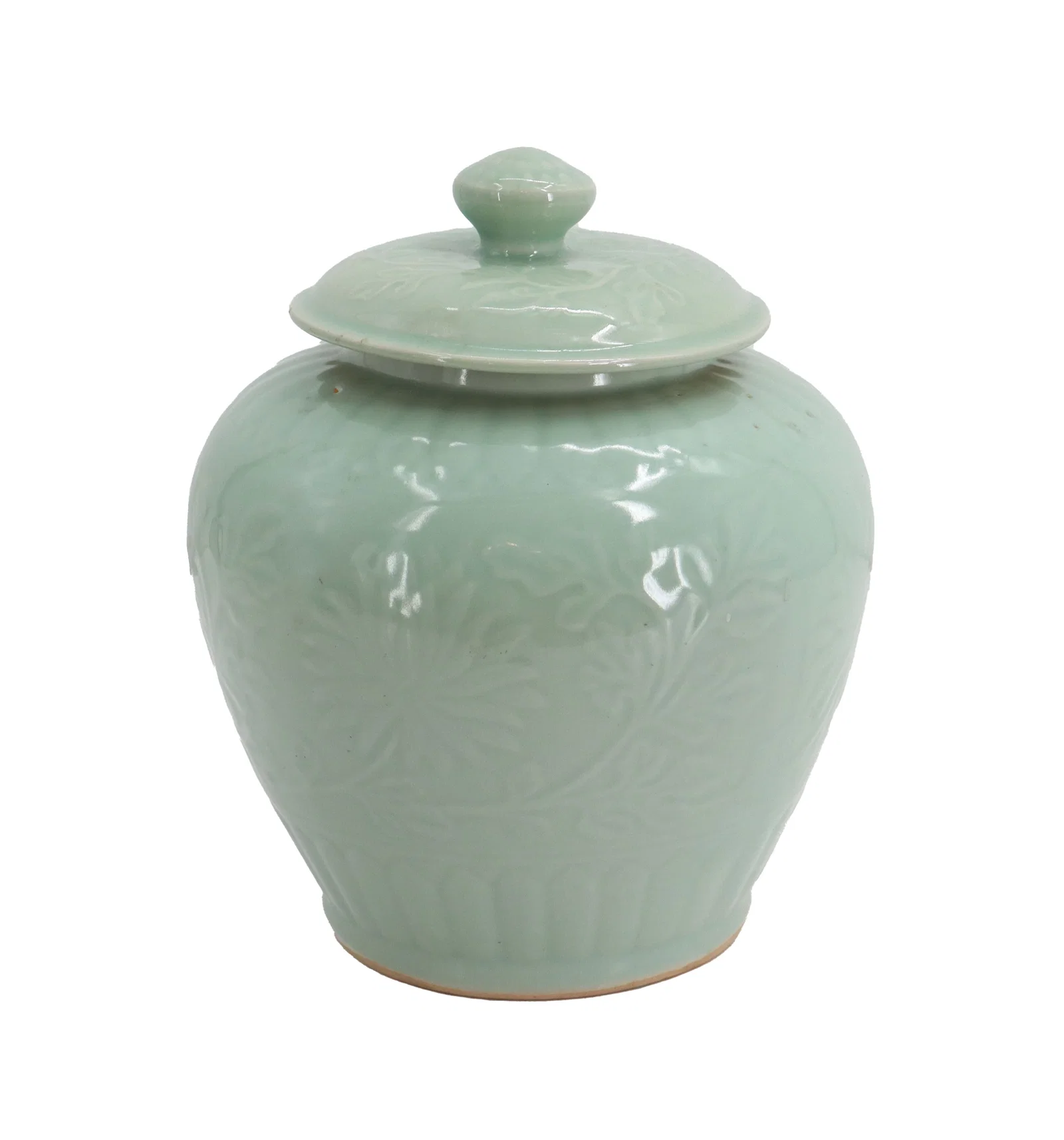 Chinese Celadon Ginger Jar