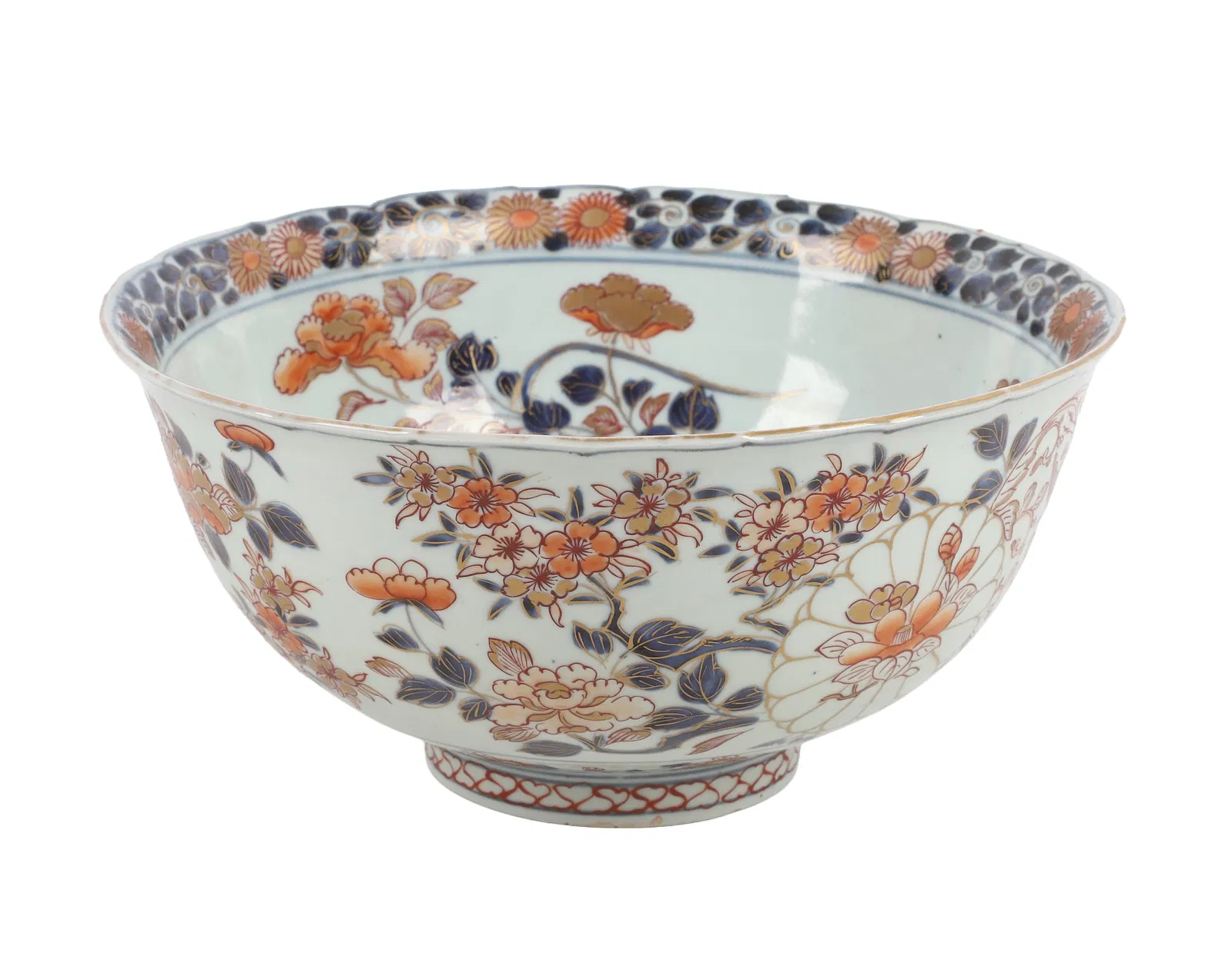 Chinese Export Imari Porcelain Footed Bowl