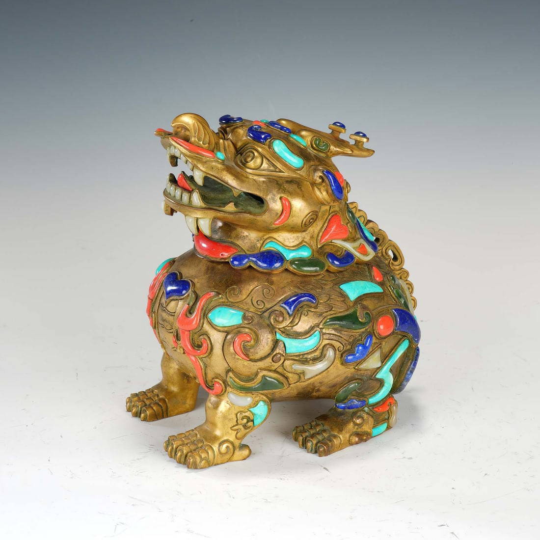 CHINESE GILT BRONZE TIANWANGHOU