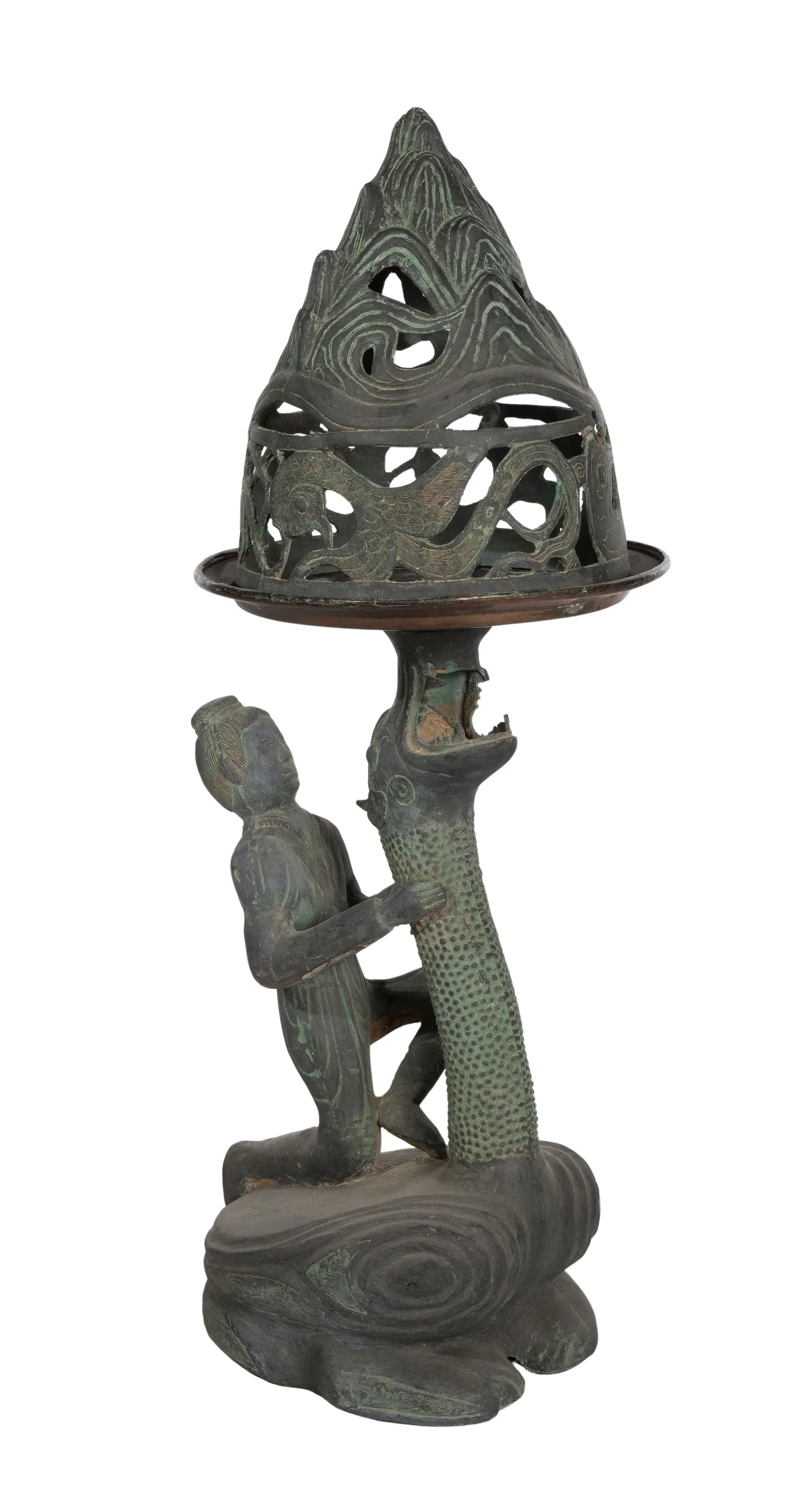 Chinese Han Style Bronze Hill Censer