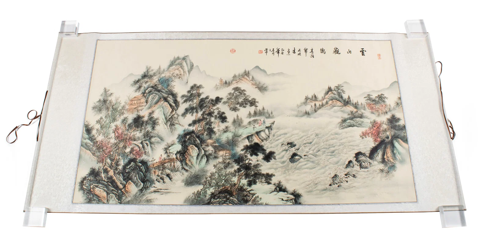 CHINESE INK AND WATERCOLOR SCROLL PAINTING