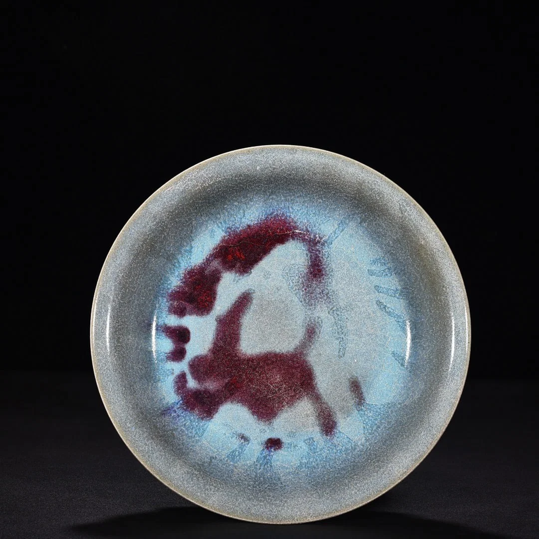 Chinese jun kiln porcelain plate Song dynasty