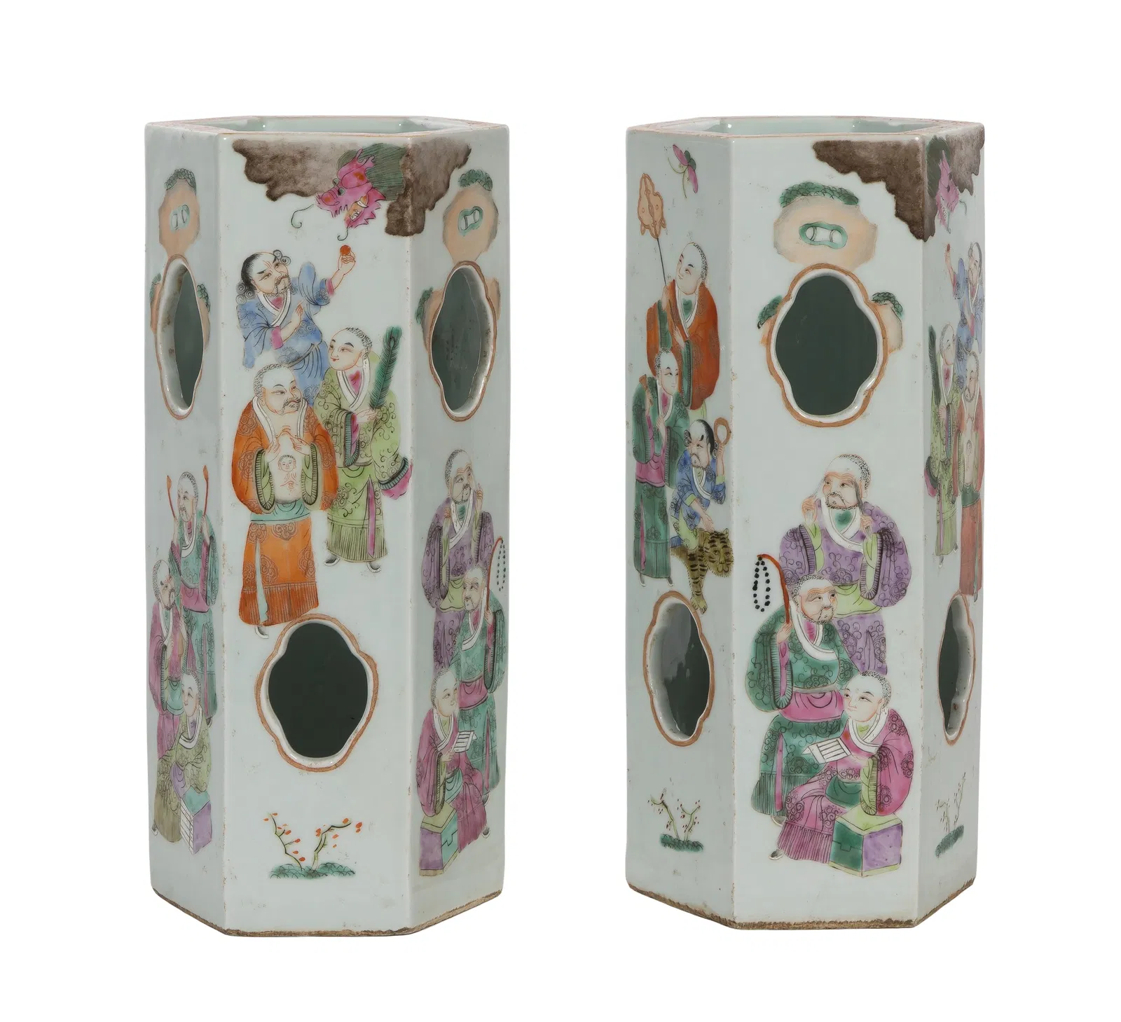 Chinese Porcelain Hat Stands