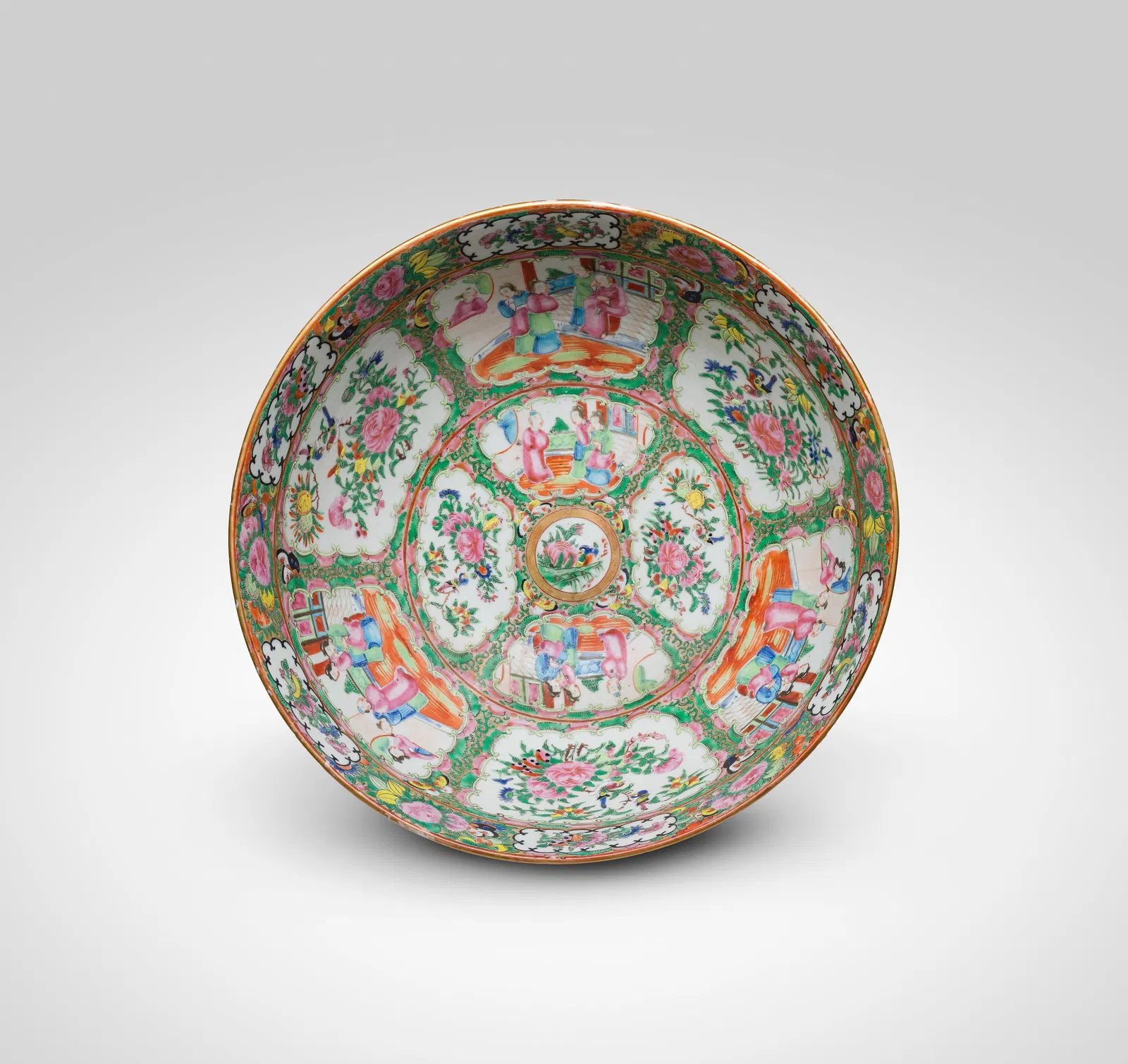 Chinese Rose Medallion Porcelain Bowl