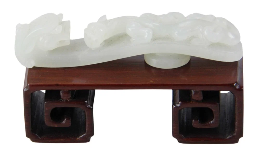 Chinese White Jade Belt Hook