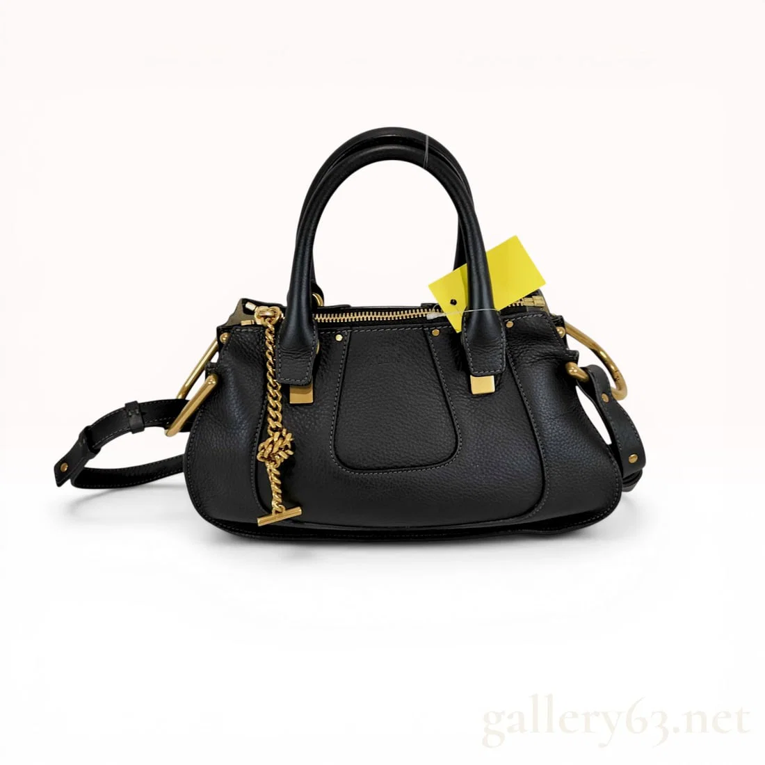 Chlo?© Baylee Small Satchel in Black Grained Leather