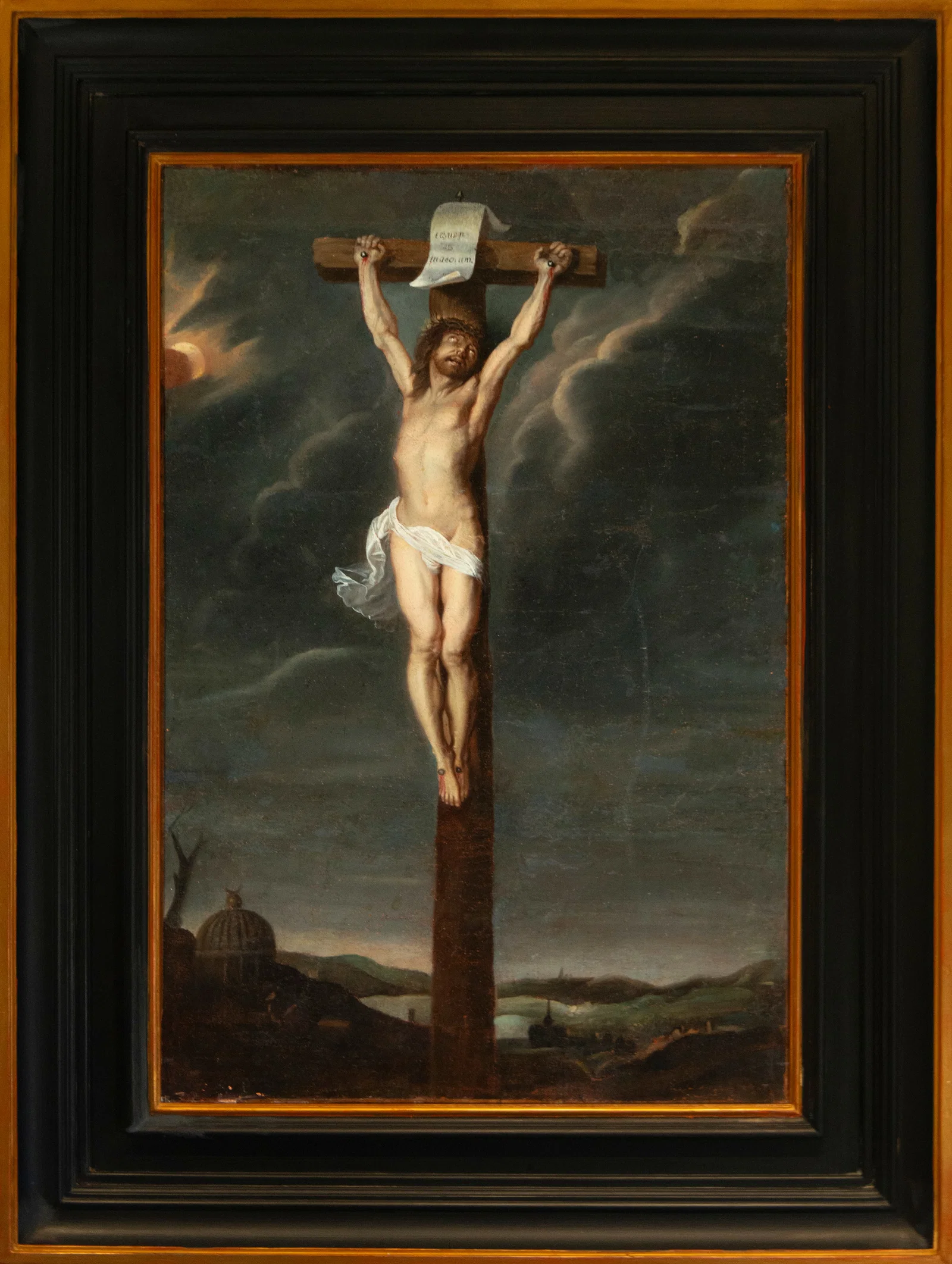 Christ crucified. Spanish School. 17th century.