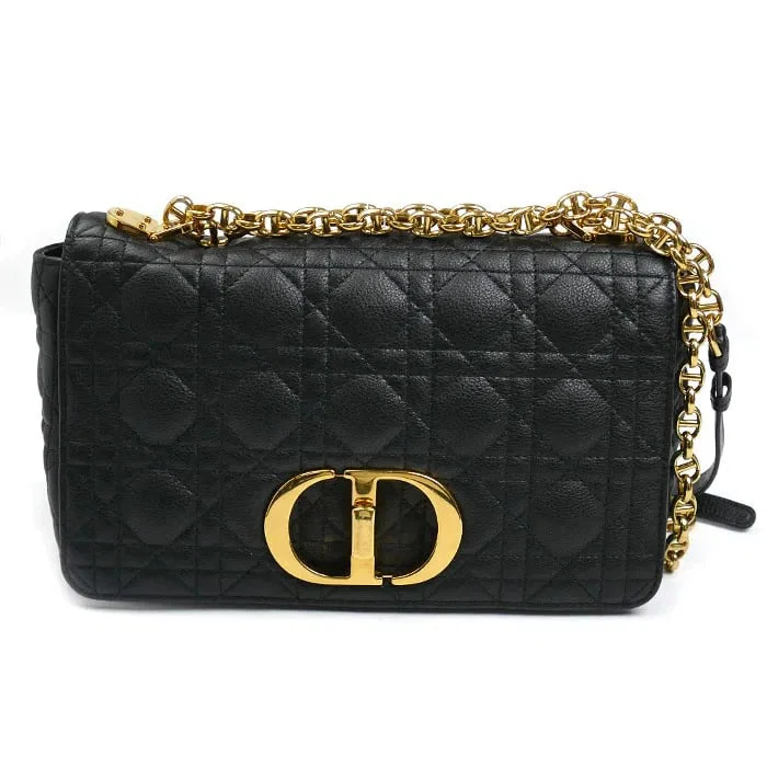 CHRISTIAN DIOR CARO MEDIUM CANNAGE CHAIN SHOULDER BAG