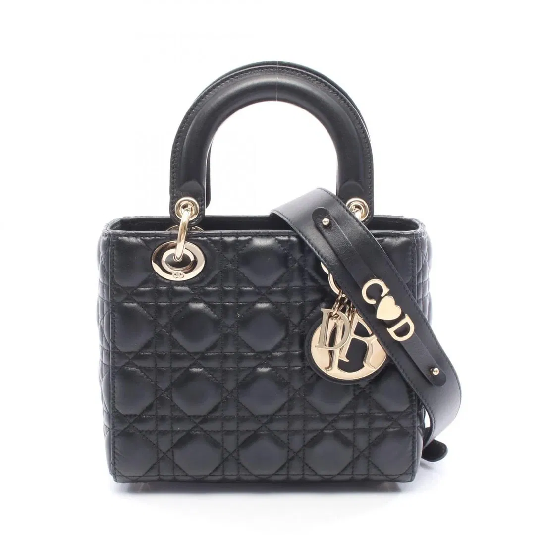 CHRISTIAN DIOR MY LADY SMALL CANNAGE 2WAY TOTE HANDBAG