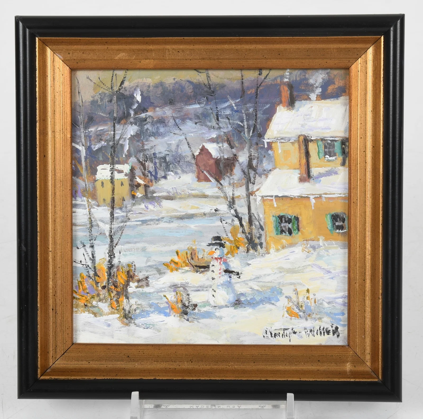 Christopher G. Willett (Bucks County, PA, b. 1959), "River Road, Point Pleasant, Bucks County"