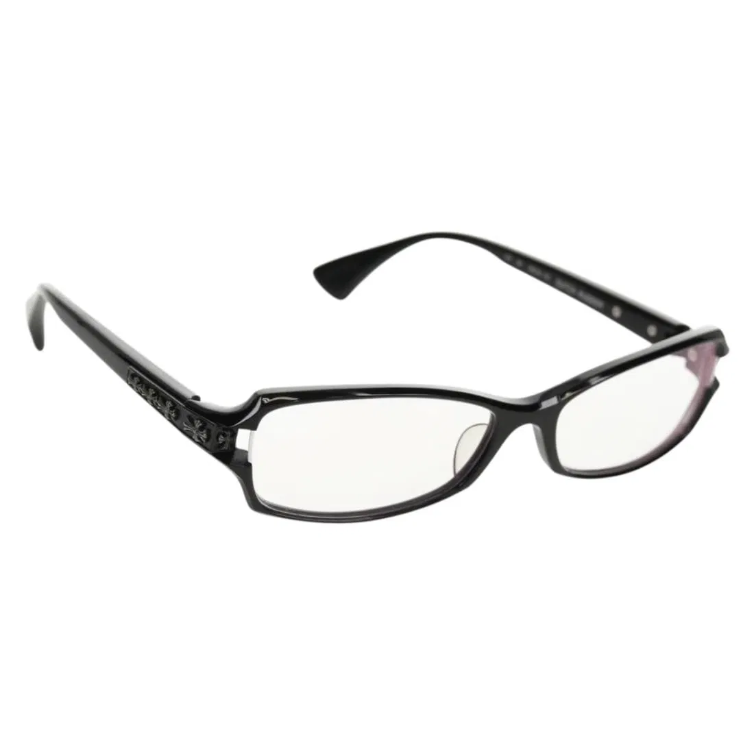 Chrome Hearts DUTCH RUDDER CH Cross Black Plastic Glasses with Case