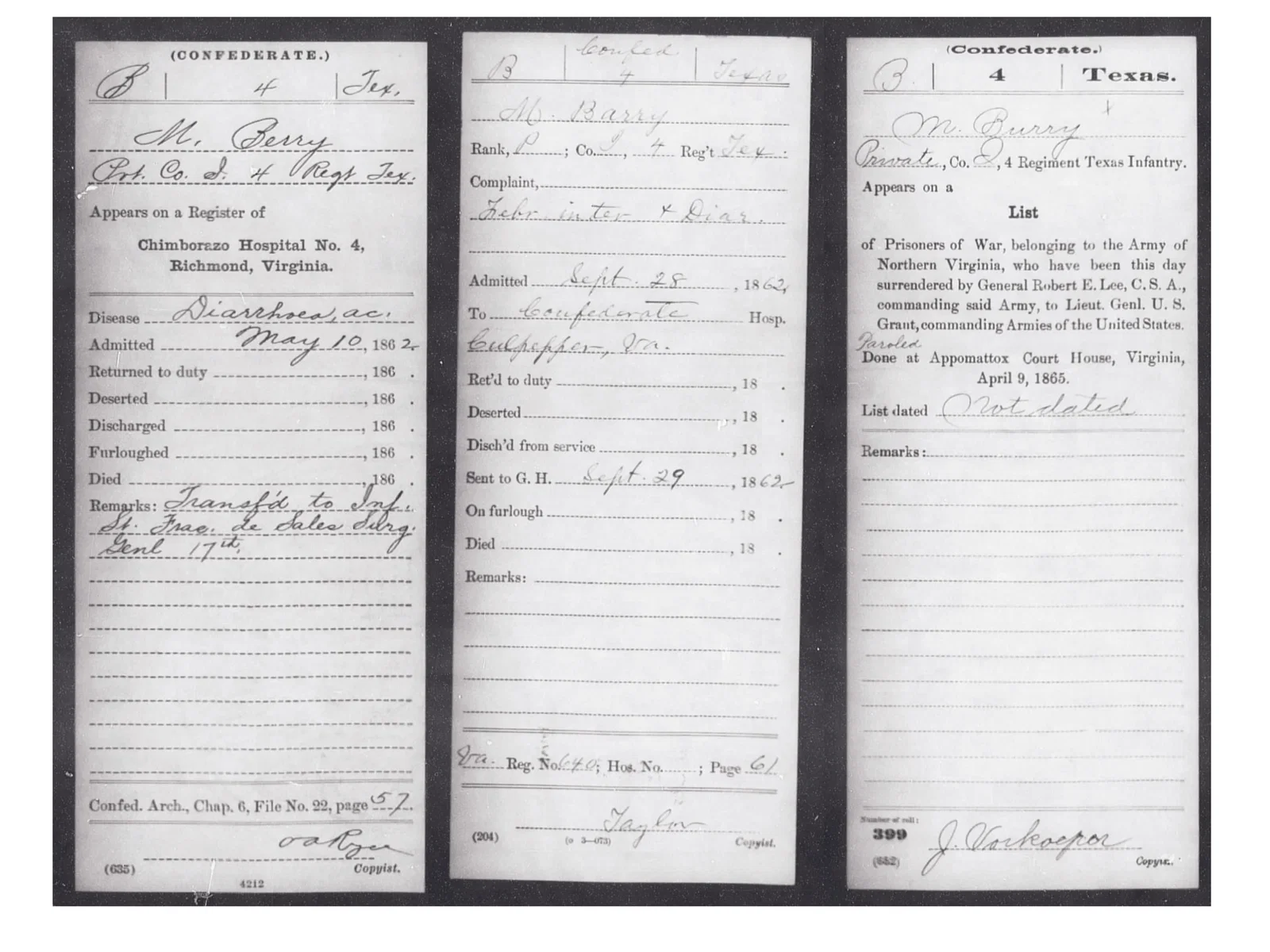 Civil War Confederate 4th Texas Infantry Soldier's Letter Home - February 1862