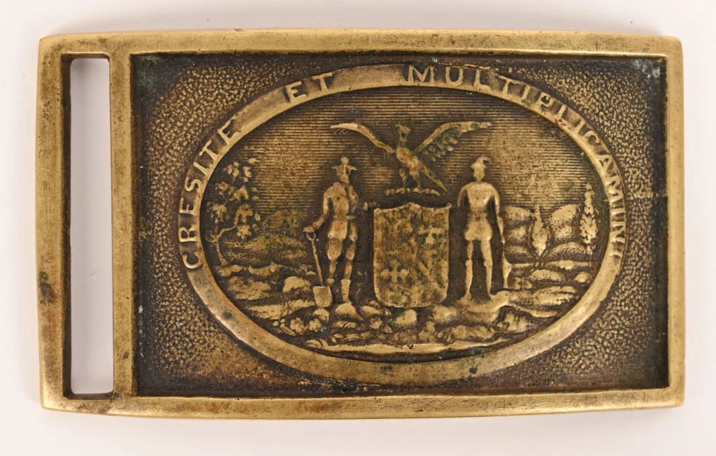 CIVIL WAR MARYLAND STATE BELT BUCKLE