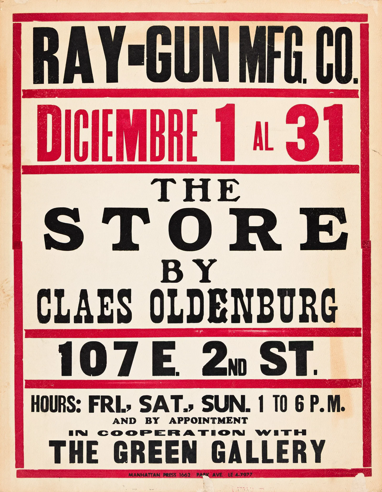 Claes Oldenburg, The Store By Claes Oldenburg. 1961.