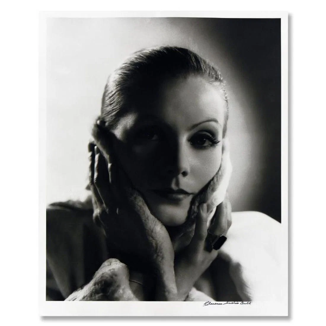Clarence Sinclair Bull (1895-1979), "Greta Garbo" Limited Edition Photograph, Numbered and Stamp