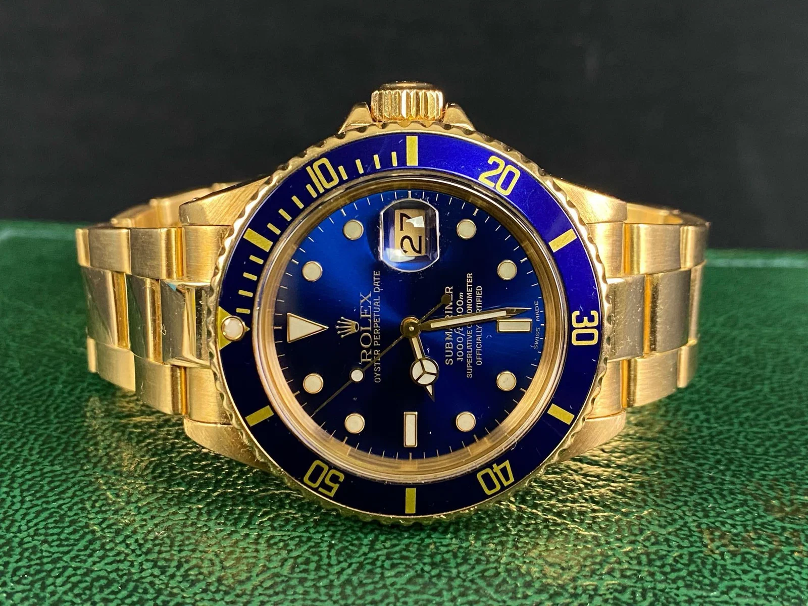 Classic 1987 Ref.# 16808 18K Gold Rolex Submariner