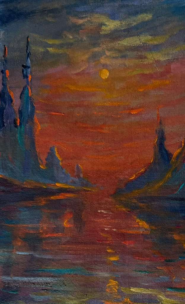 Claude Monet French 1840 - 1926 Oil on Canvas in the style of . Renoir & Manet Impressionist Era.B5