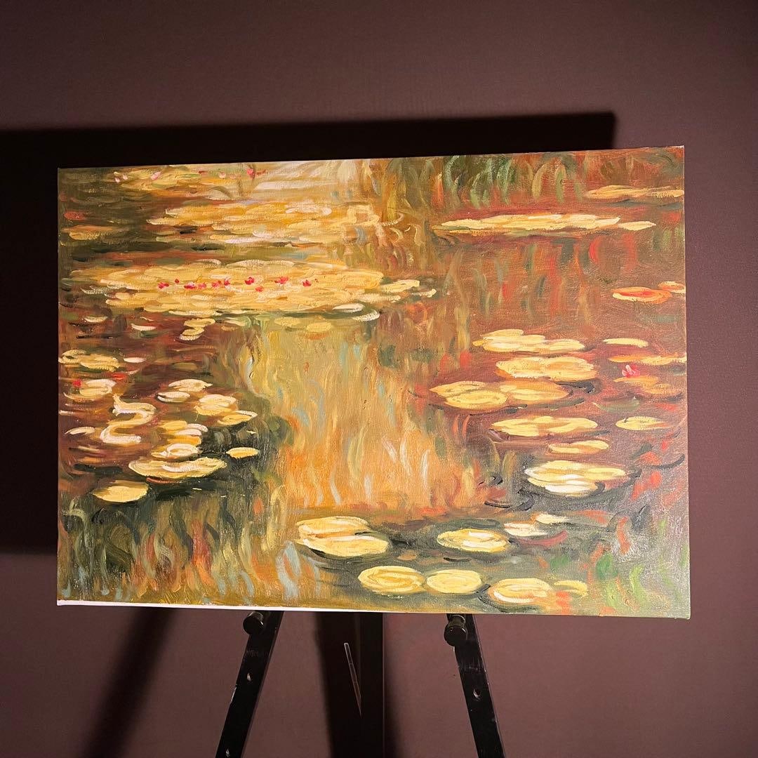 Claude Monet, "Water Lilies," hand-painted oil painting.