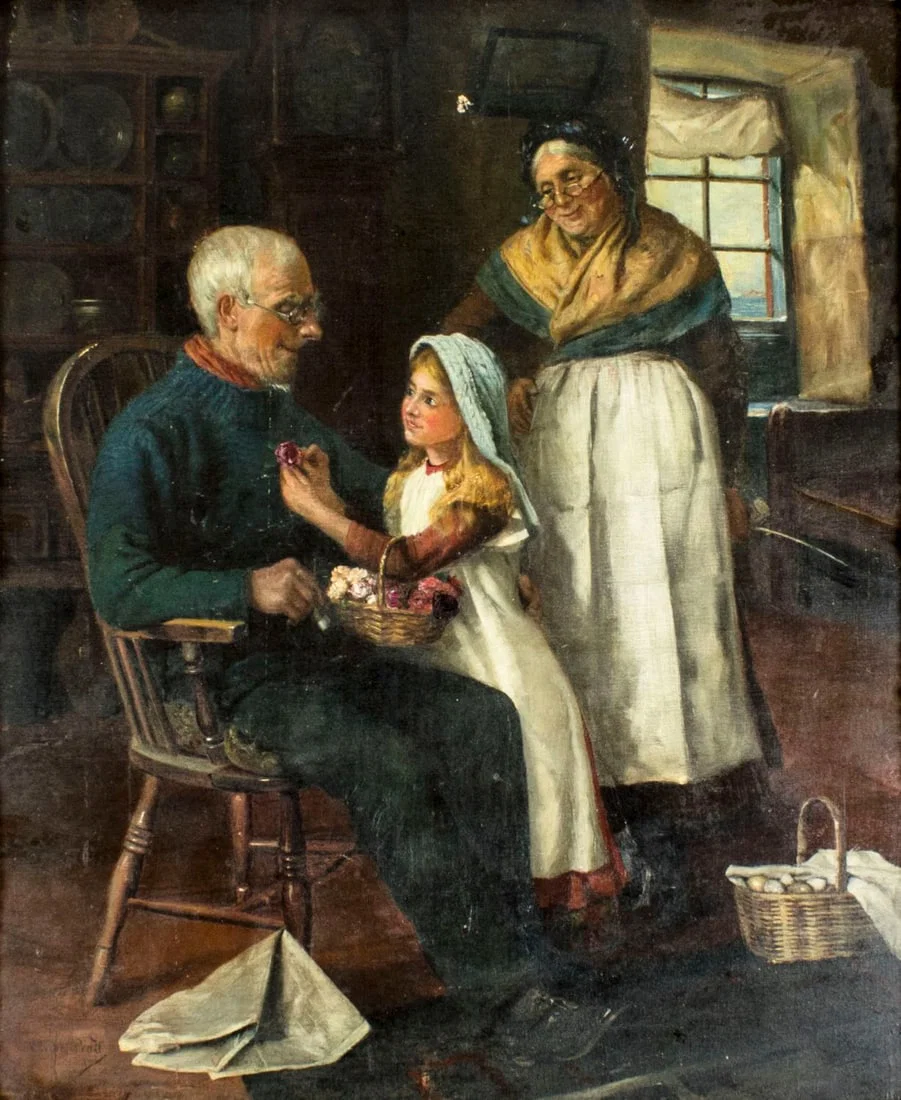 Claude Pratt (UK,1860-1935) oil painting