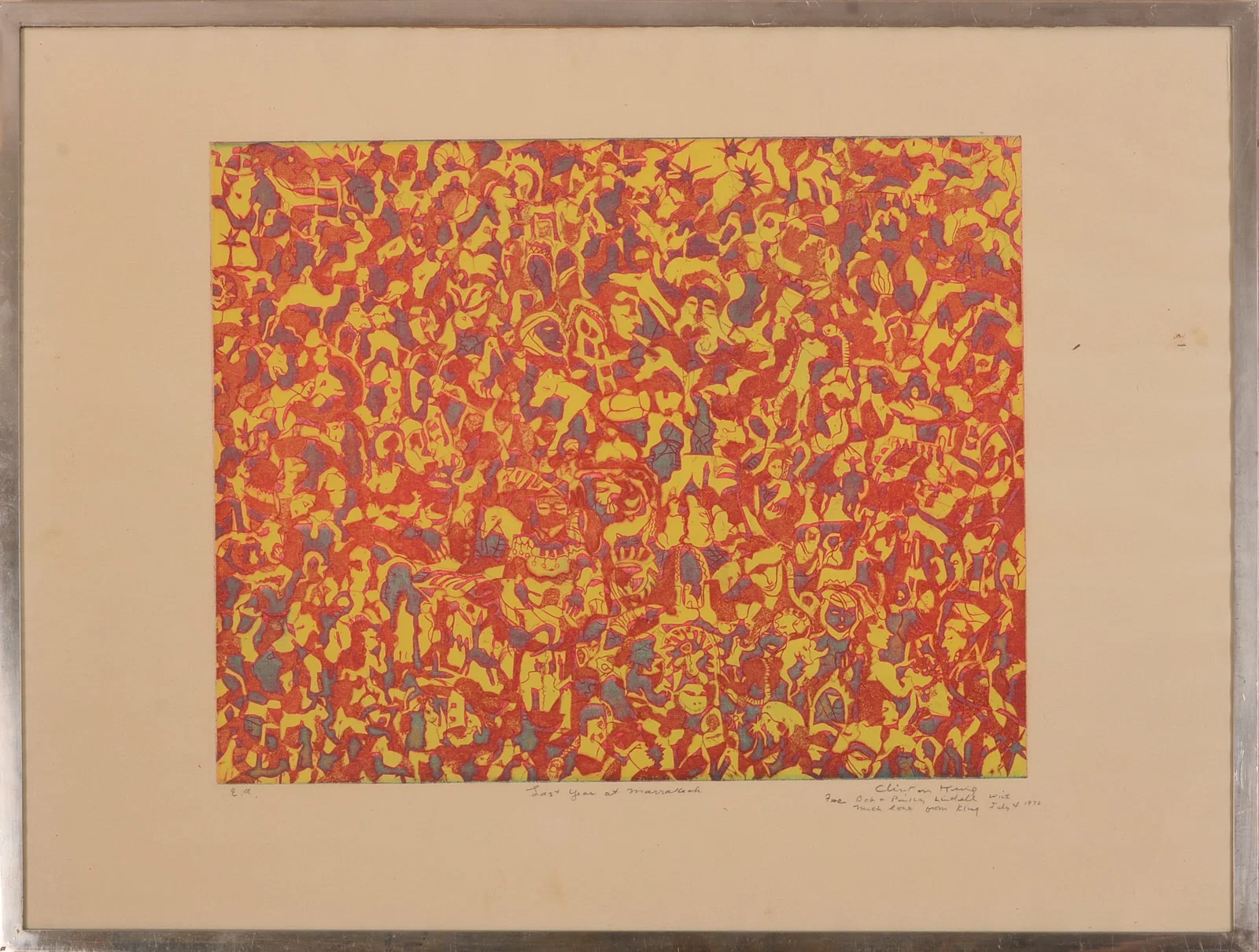 CLINTON BLAIR KING (1901-1979). LAST NIGHT AT MARRAKECH, 1972.