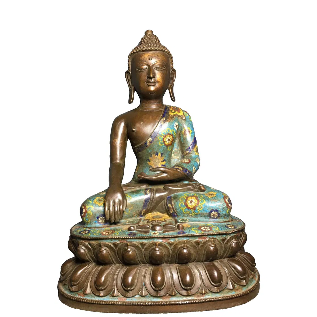 Cloisonné Buddha Statue