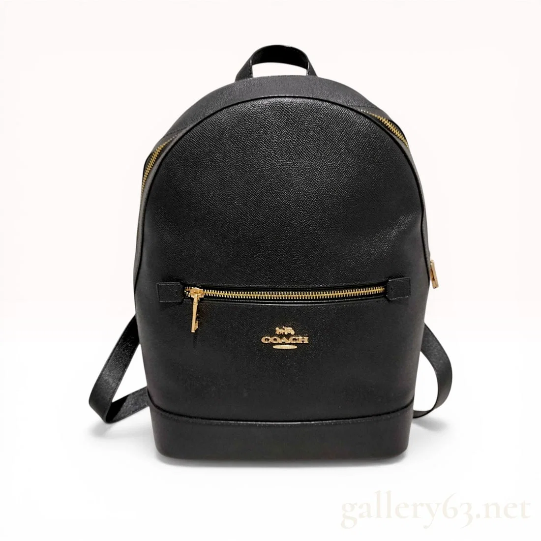 Coach Kenley Backpack in Black Crossgrain Leather