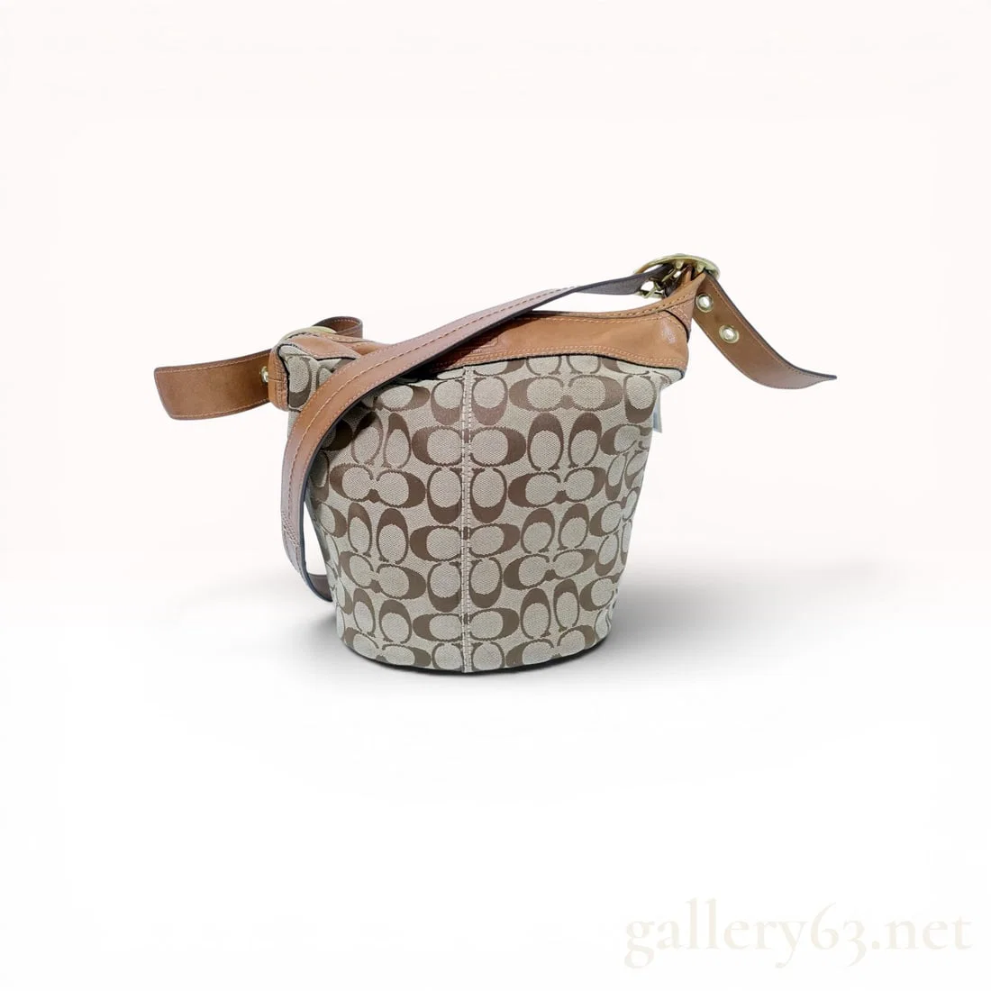 Coach Signature Jacquard Bucket-Style Shoulder Bag