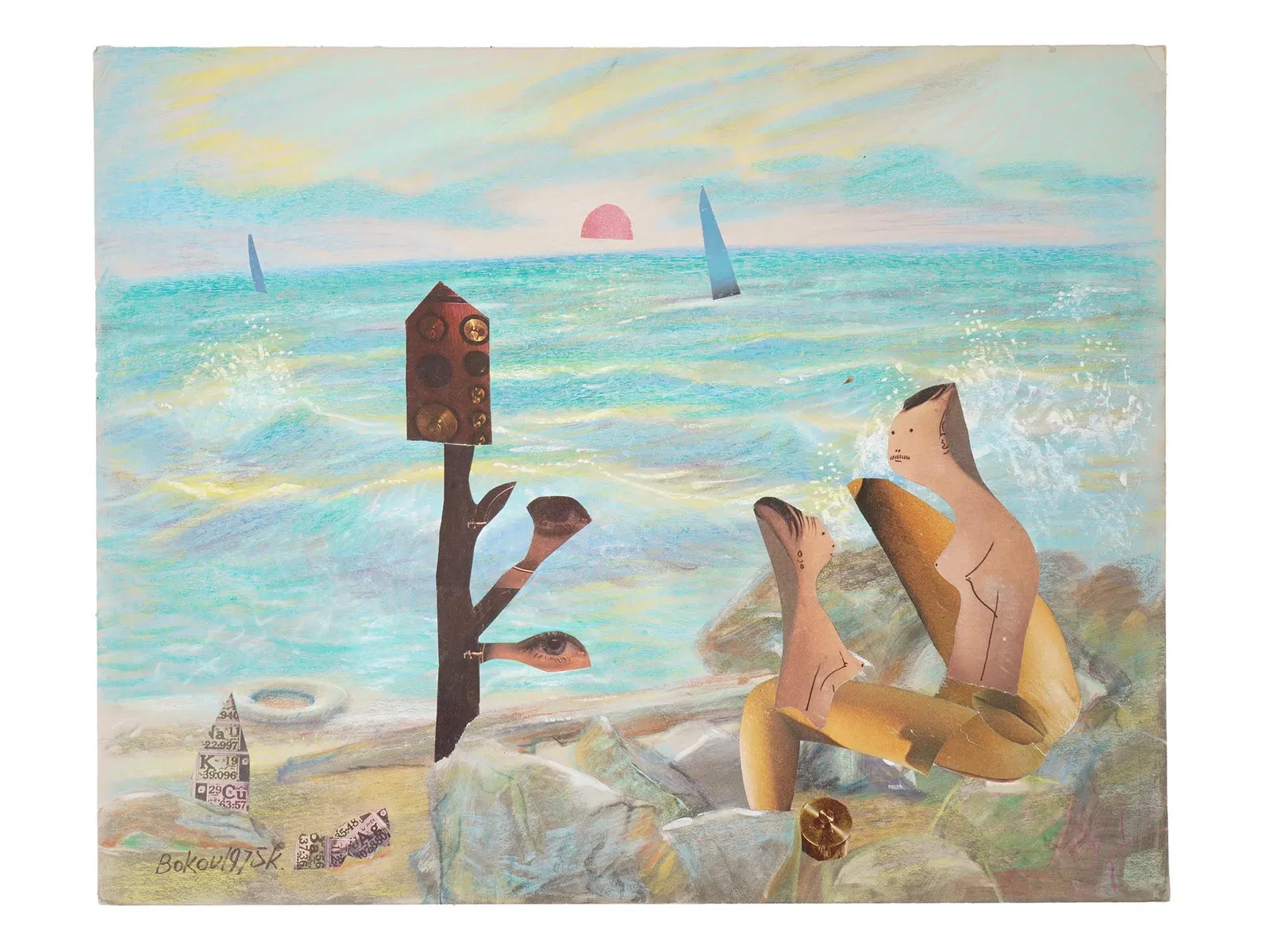 COLLAGE MIXED MEDIA ARTWORK BY KONSTANTIN BOKOV